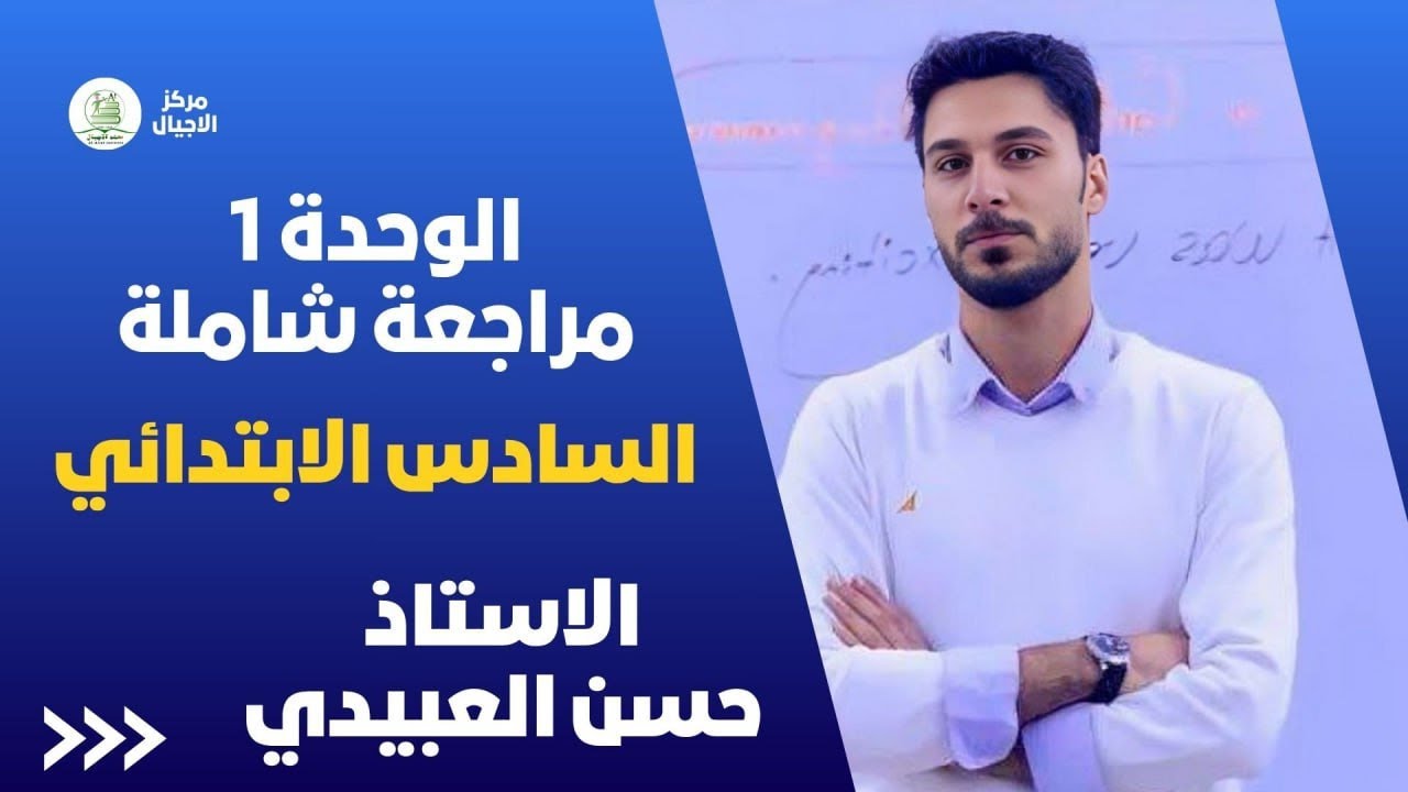 المراجعة الذهبية للوحدة 1 | السادس الابتدائي | اللغة الانگليزية 2026