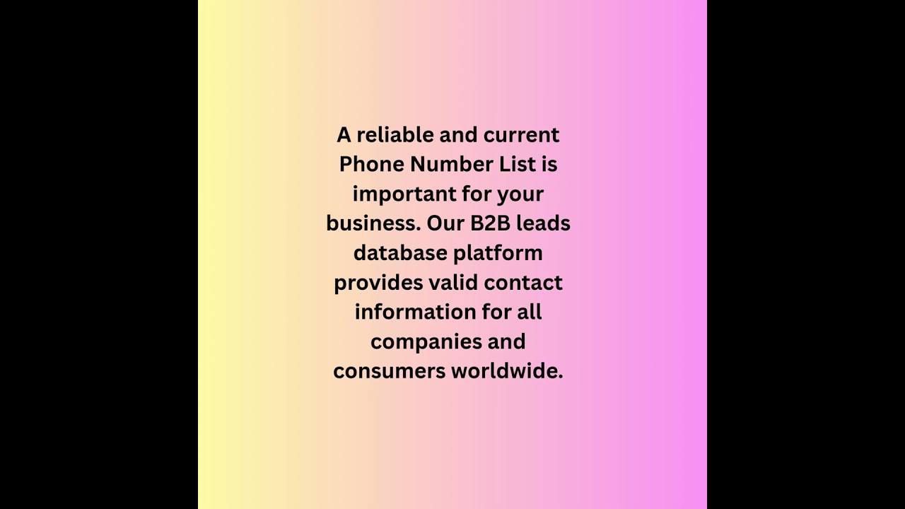 Moldova Mobile Phone Number List | B2B Database