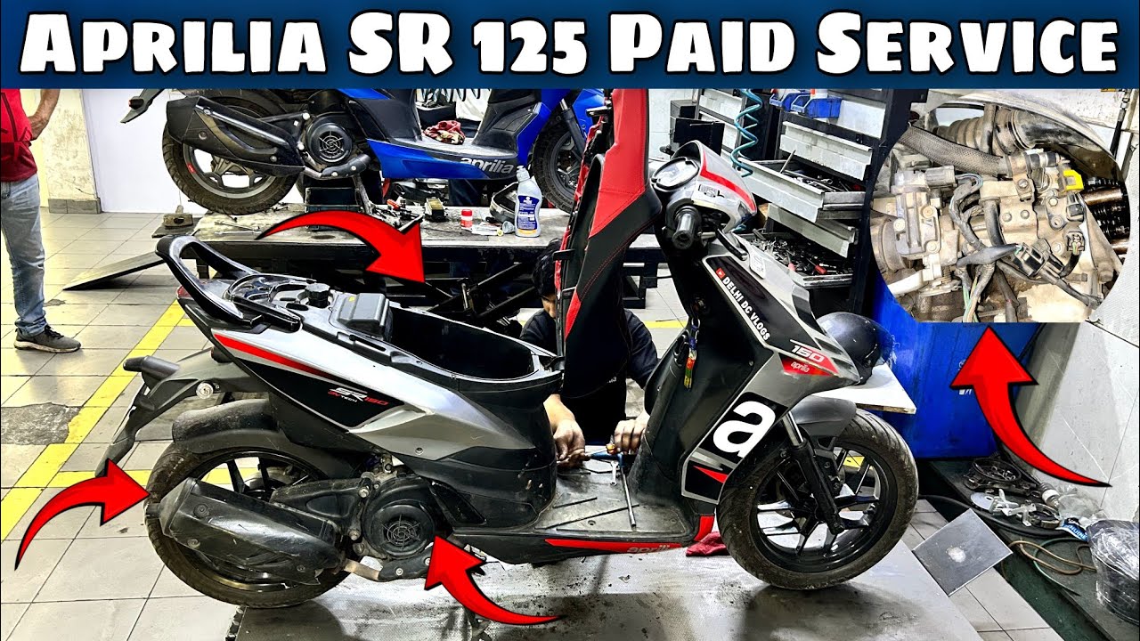 Aprilia SR 125 Paid Service Cost At Service Centre | Deep Service Details 😍 | Cheapest Service