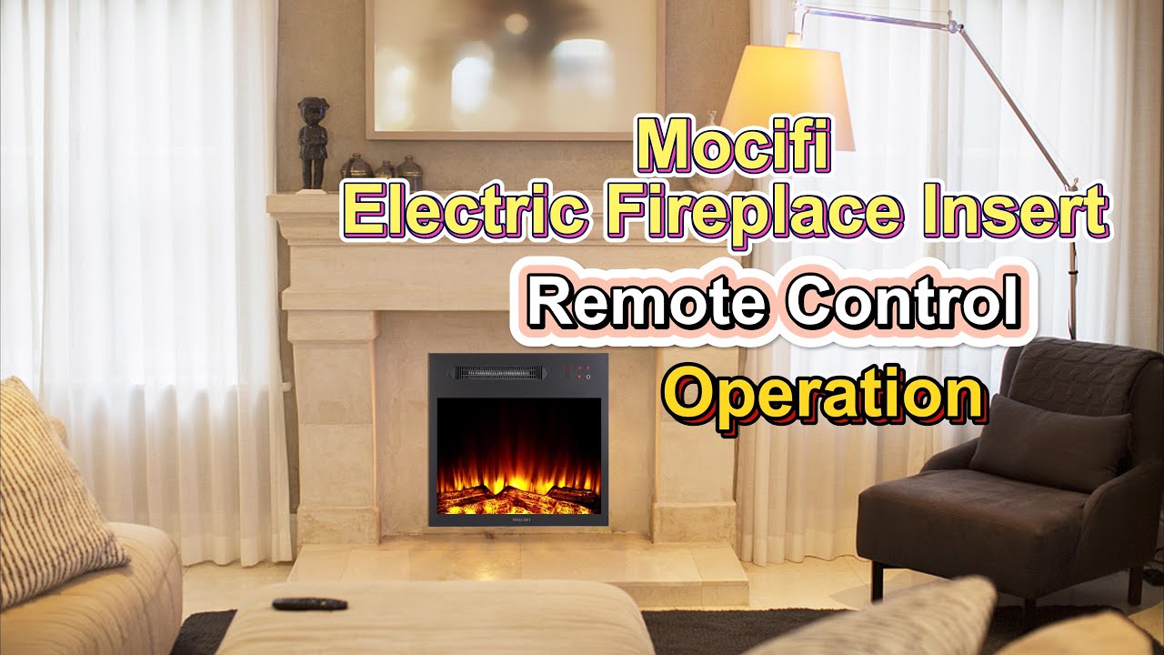 Mocifi Electric Fireplace Remote Control Operation