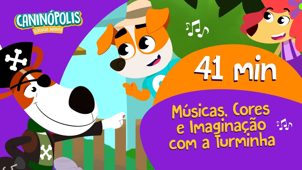 Caninópolis – Compilado: 42 Minutos de Músicas, Cores e Imaginação com a Turminha 🎨✨🎵