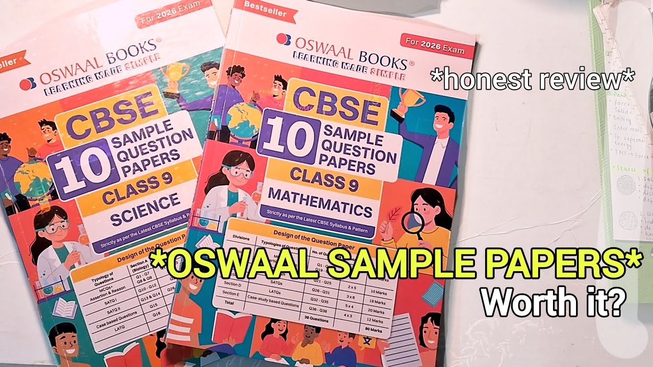 Oswaal Sample Papers Class 9 2025-26 | Honest Review | Best sample papers for class 9