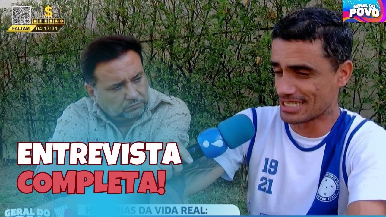 Dependente químico viaja 22 dias a pé para pedir ajuda ao Geraldo Luís: Quer a reabilitação!