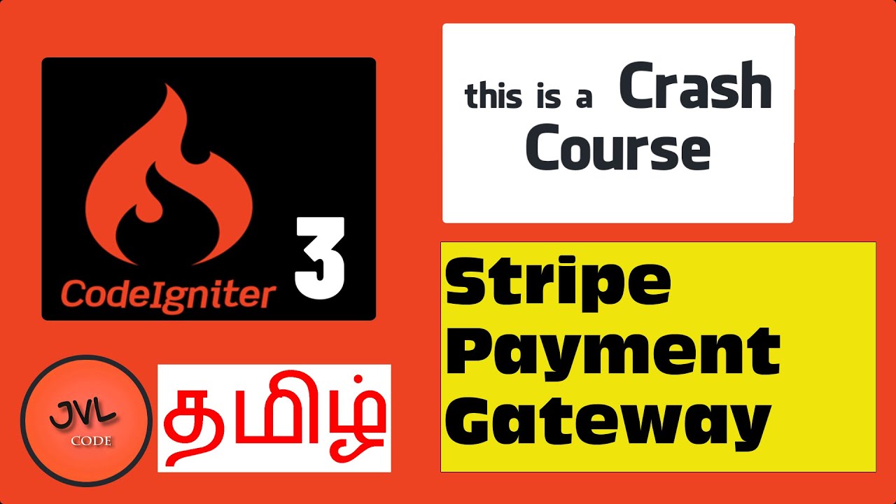 CodeIgniter 3 in Tamil - 40 - How to integrate Stripe payment gateway