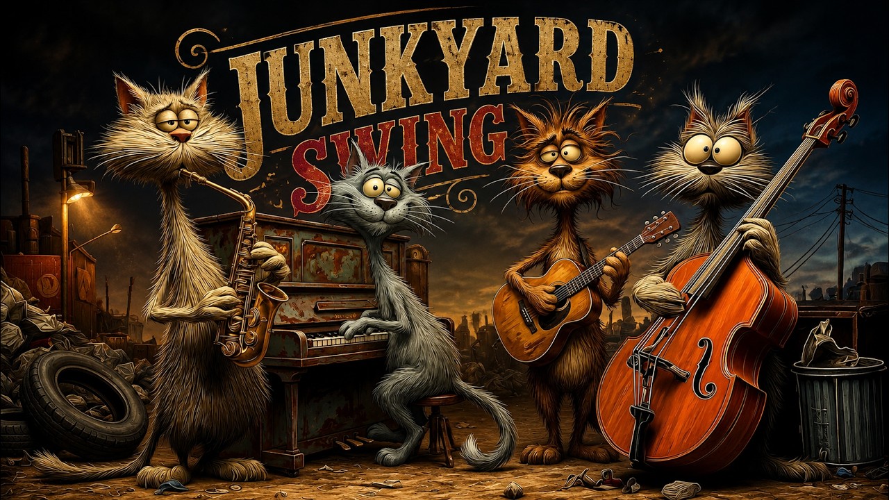 Stray Cats Groove - Retro Swing Jazz - Nostalgic Jazz