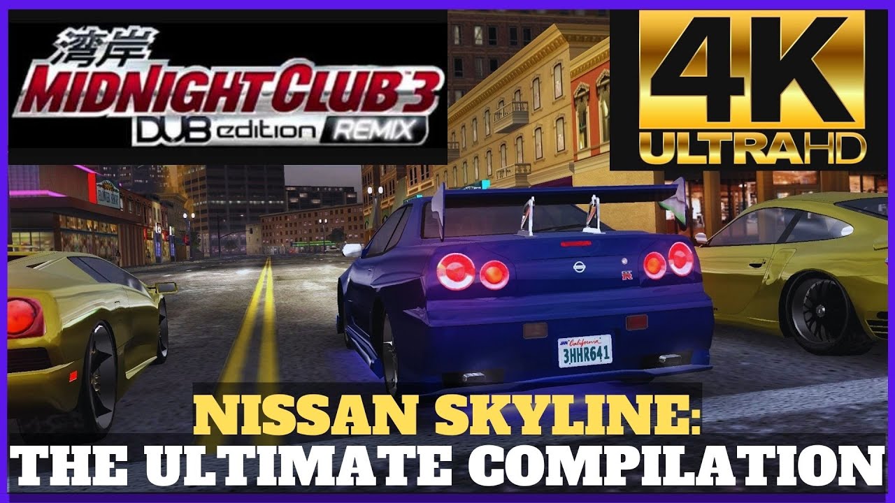 MIDNIGHT CLUB 3 GAMEPLAY 4K 60FPS (2160p) [PCSX2 NIGHTLY] NISSAN SKYLINE IN SAN DIEGO