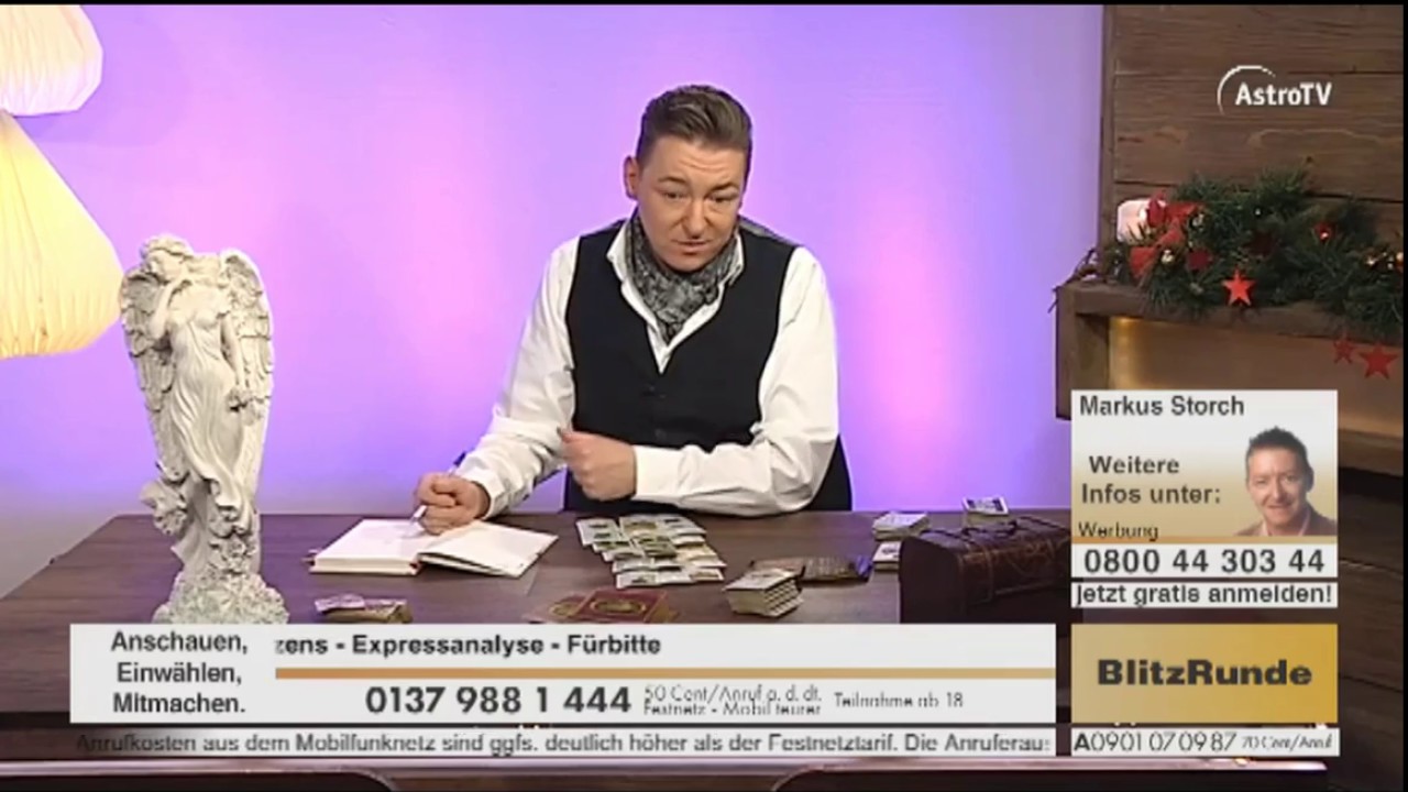 Kartenlegen Live mit Markus Storch auf AstroTV-HD