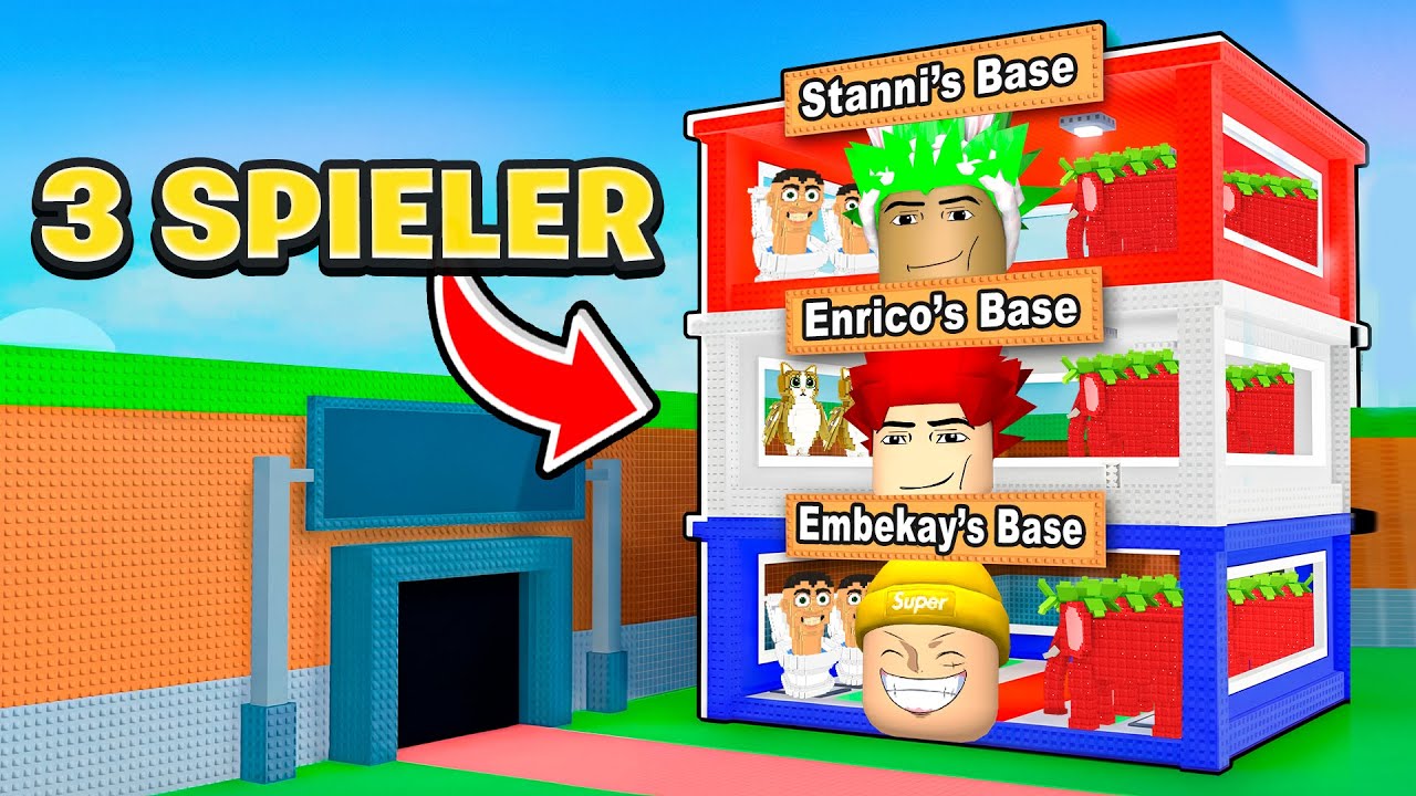 wir BAUEN eine YOUTUBER BASE in STEAL a BRAINROT!