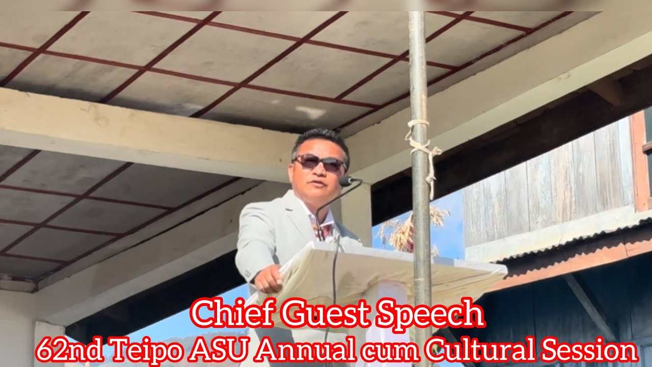 Speech by Chief Guest, Shri Tsupithong Yimchunger~ Eco & Stats Officer, DSE Kohima, Nagaland.