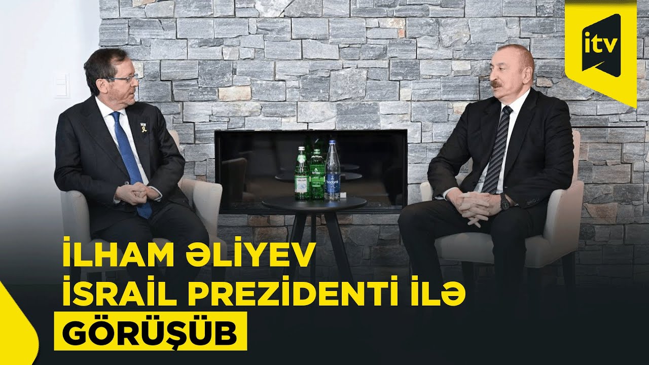 Prezident İlham Əliyev İsrail Dövlətinin Prezidenti ilə görüşüb