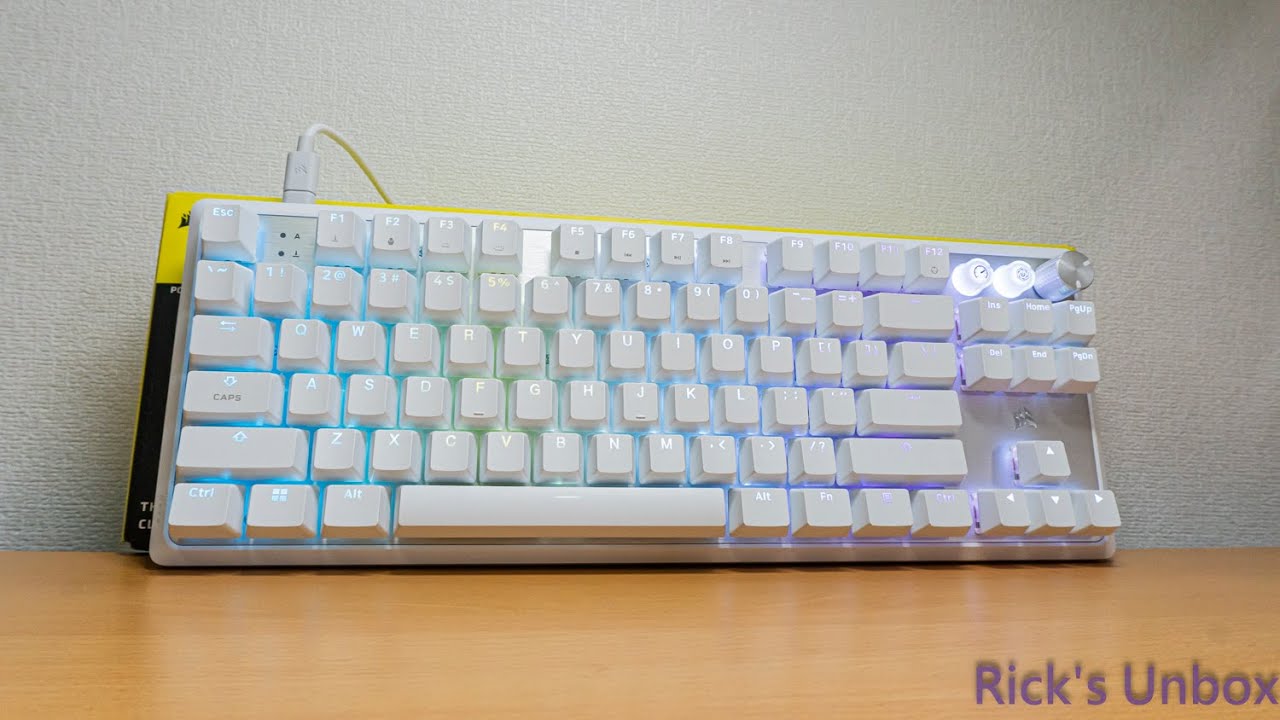 CORSAIR K70 PRO TKL WHITE ASMR & Valorant Test