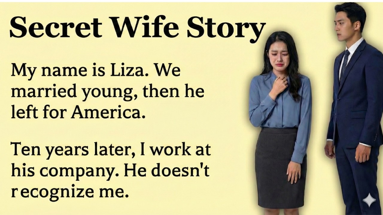 Secret Wife Story✅ | English Listening Story (A1–A2) 💔