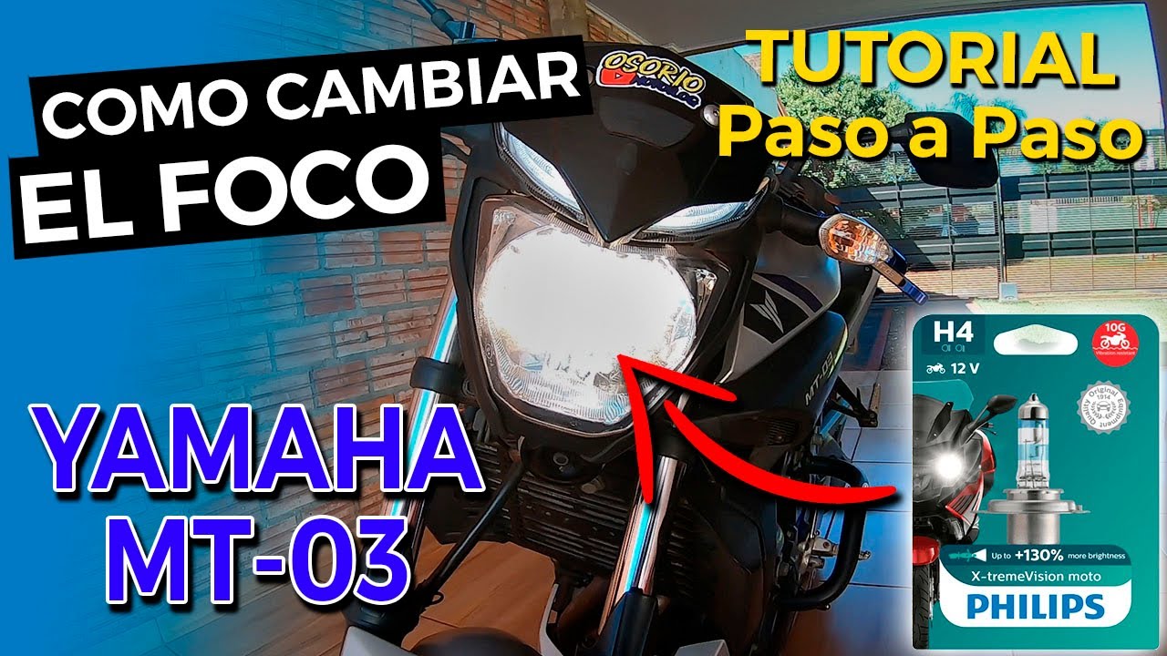 Como reemplazar el FOCO💡 | YAMAHA MT-03 | PASO A PASO | FACIL Y RAPIDO