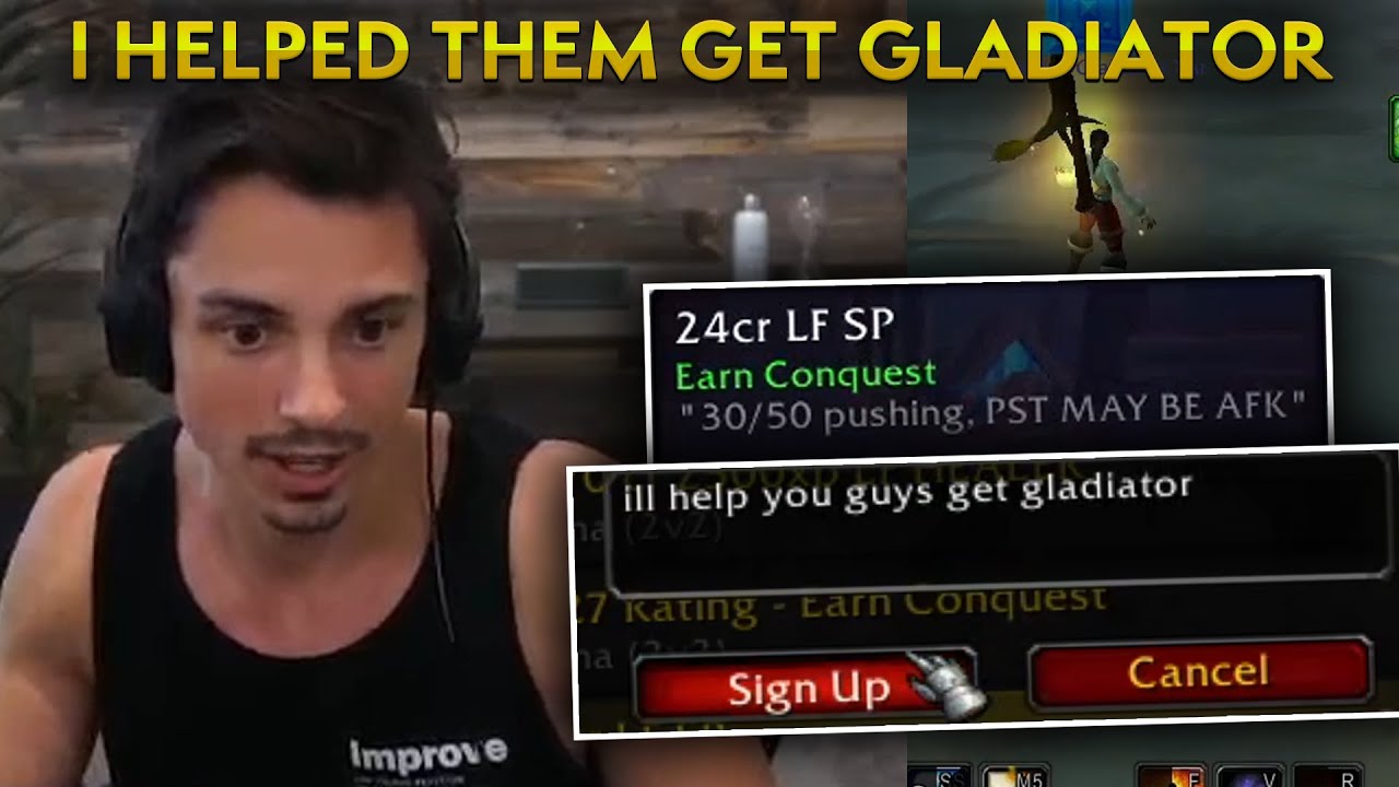 So I Helped a Random Player to Gladiator...
