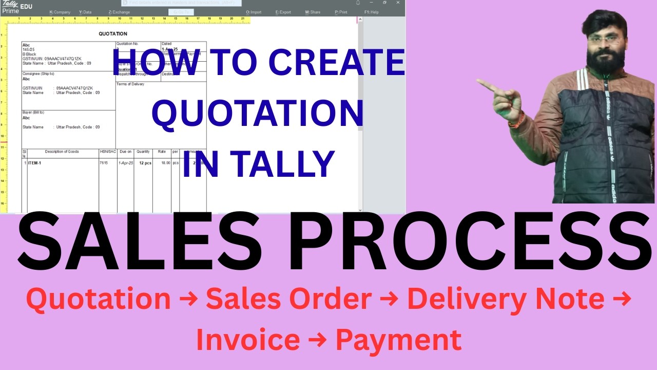 Quotation → Sales Order → Delivery Note → Invoice → Payment | Complete Business Flow