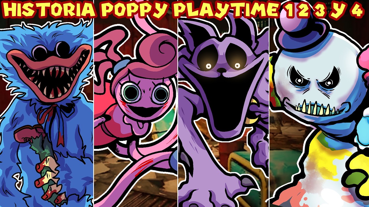 La Historia de Poppy Playtime Capítulos 1 2 3 y 4 - Pepe el Mago