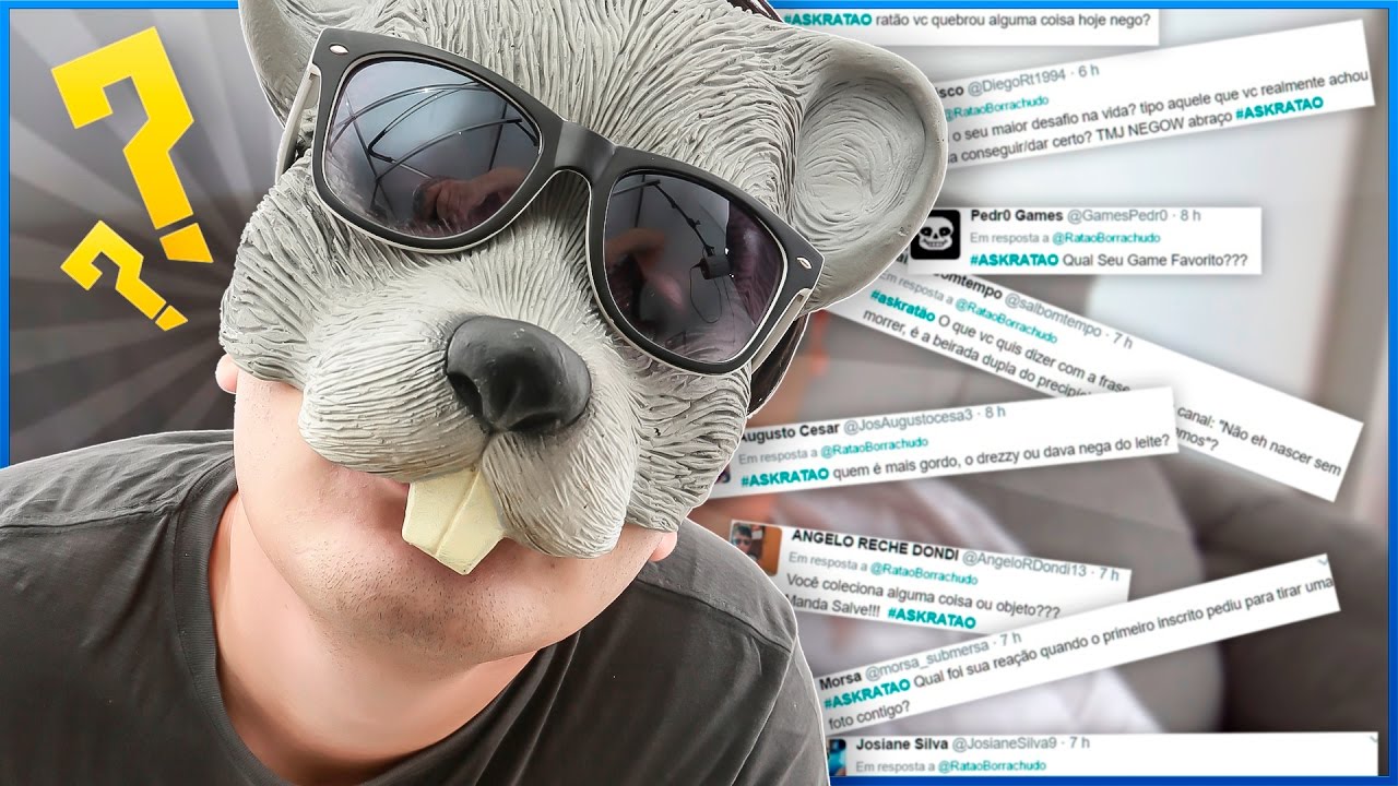 😀 QUAL O SIGNIFICADO DA FELICIDADE PARA O RATÃO - #ASKRATAO