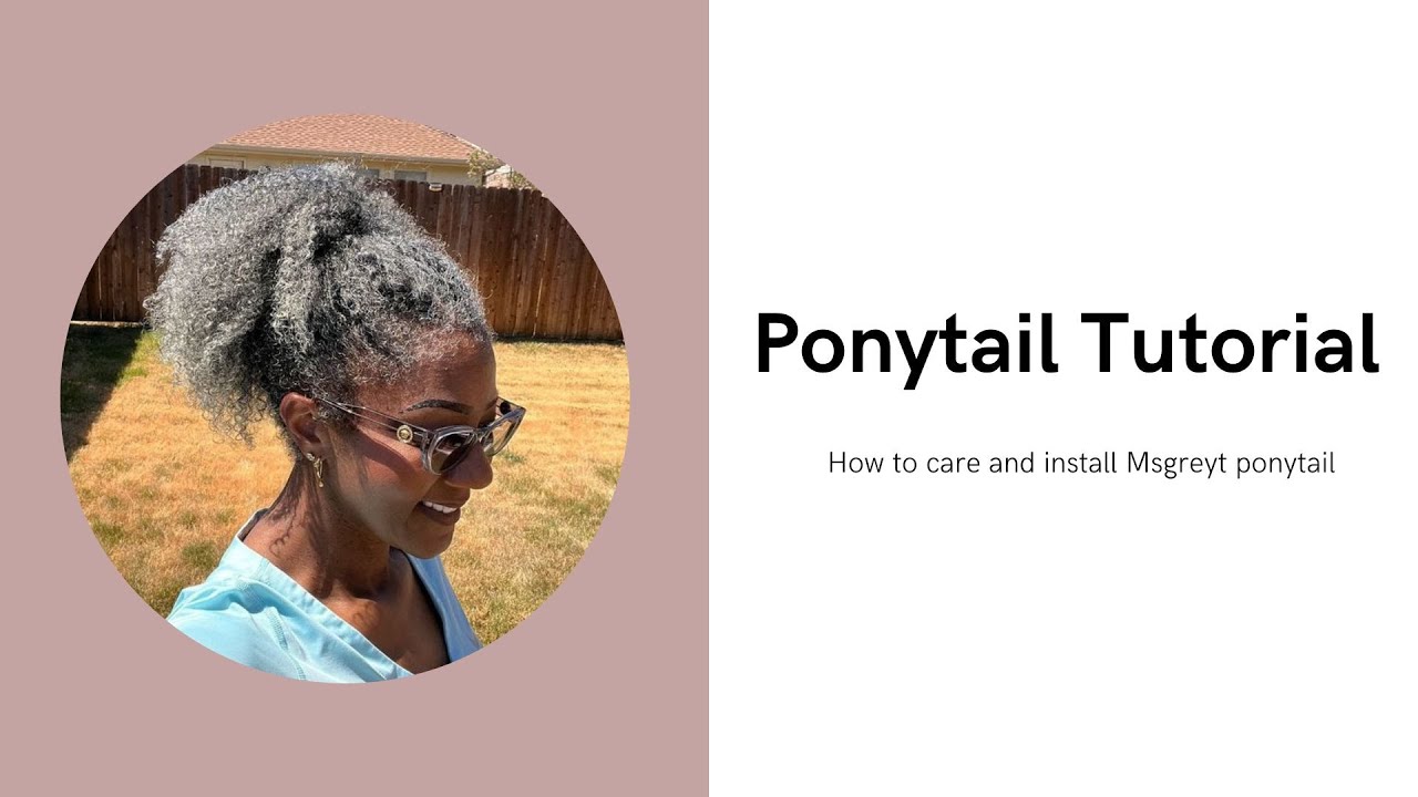 How to install Msgreyt ponytail,blending with your grey hair#greyhair