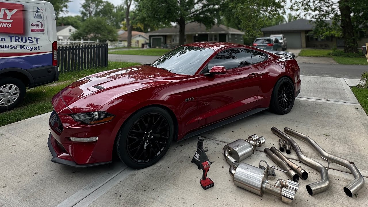 POV| FIRST DRIVE WITH LONGTUBE HEADERS IN MY MUSTANG GT🚀🏎️