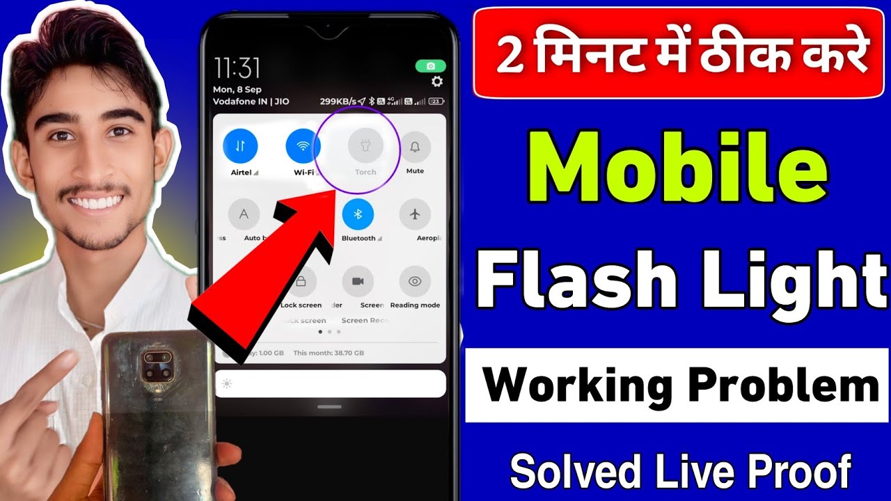 Mobile Flashlight Problem Solution | Vivo FlashLight Not Working | Flashlight Camera In Use 2025