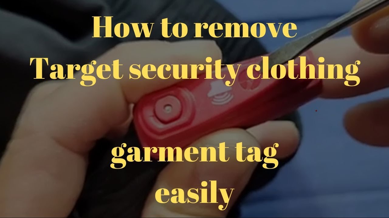 How to remove Target red security tag from clothing garment at home easily, safely, and elegantly