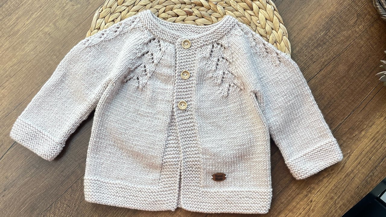 Ajurlu bebek hırkası/baby cardigan/kolay hırka yapımı