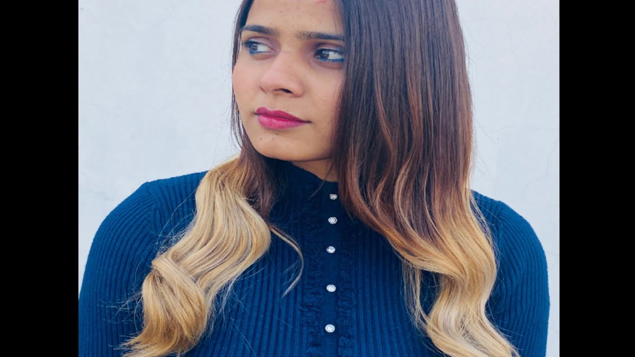 Ombre Caramel beige hair color