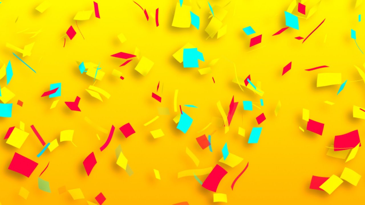 New Year Confetti Background video | Footage | Screensaver