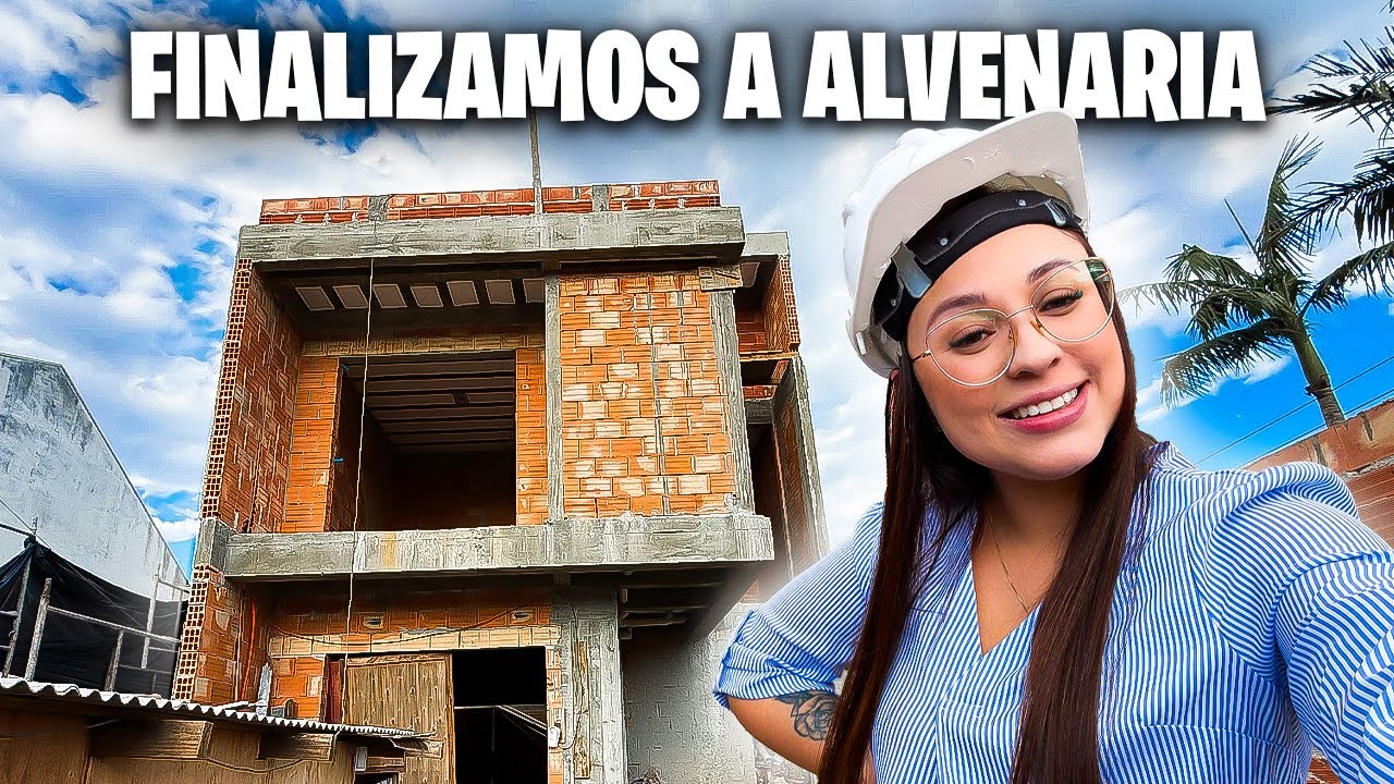 DIÁRIO DE OBRA #6: Finalizamos a alvenaria | começamos o reboco | vamos ter ar condicionado