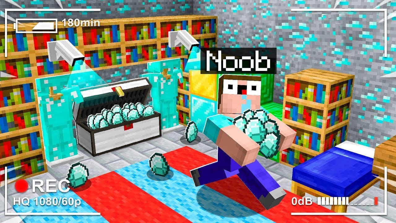 NACHYTAL JSEM NOOBA KDYŽ MI KRADL DIAMANTY V MINECRAFTU!