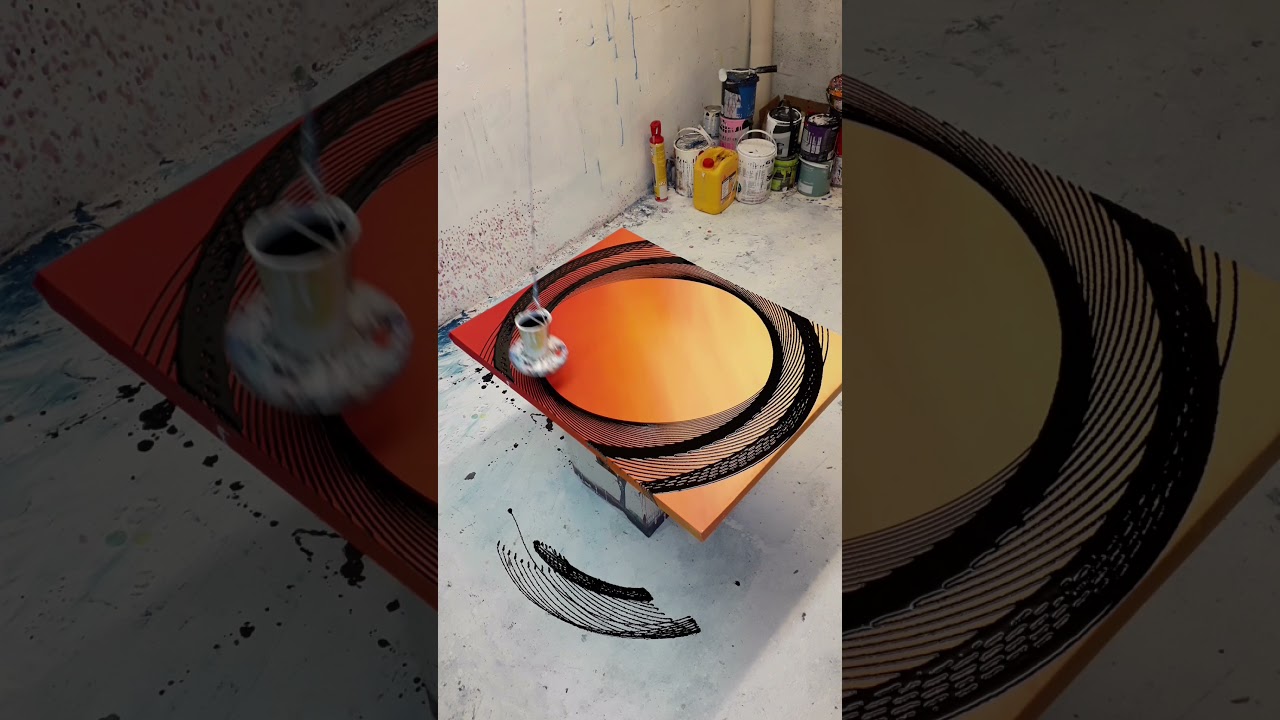 Sunset pendulum painting