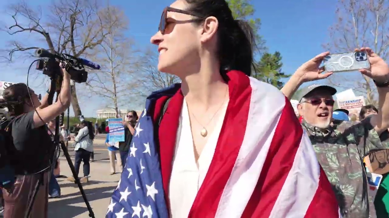Outside the Supreme Court for Birthright Citizenship