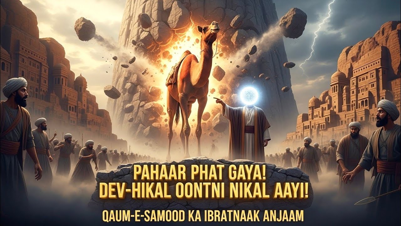 PAHAAR PHAT GAYA! Dev-Hikal Oontni Nikal Aayi 😟 | Qaum-e-Samood | Quran Story