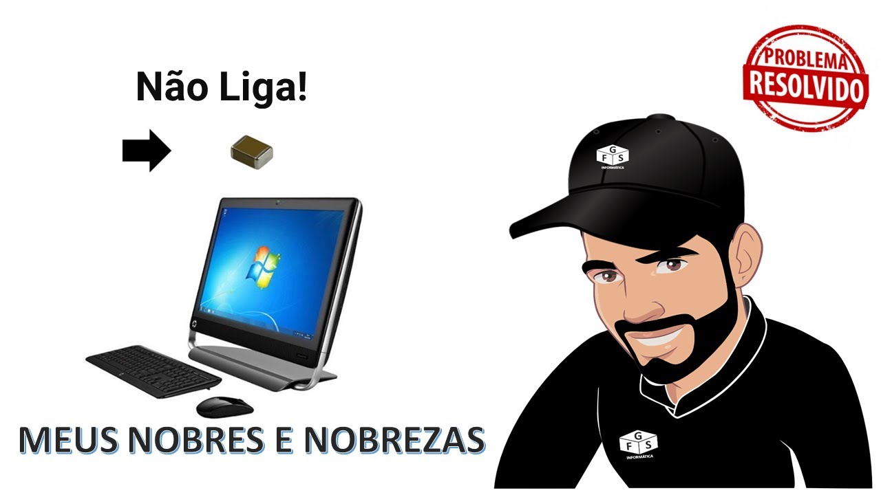 ALL IN ONE, HP TOUCHSMART 320 (AAHD3-NK)- NÃO LIGA, EM CURTO !