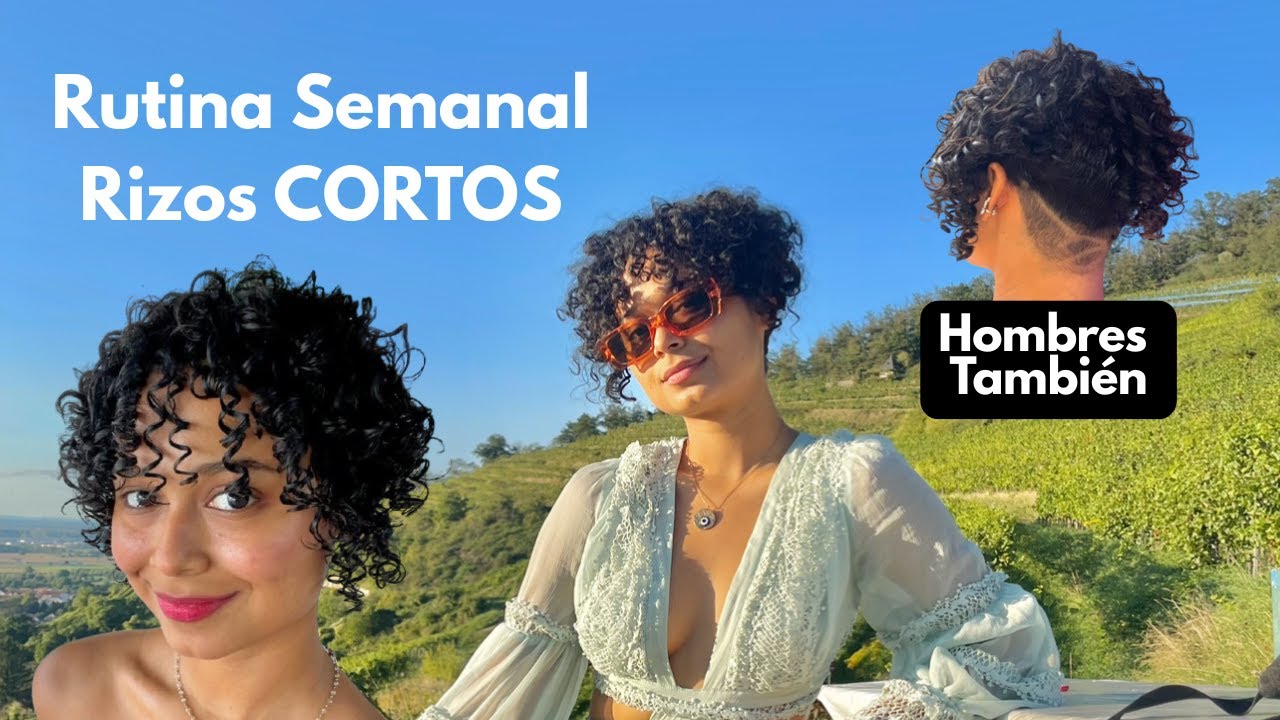 Saca lo mejor de tus RIZOS CORTOS  🤩 Rutina Semanal 🌴