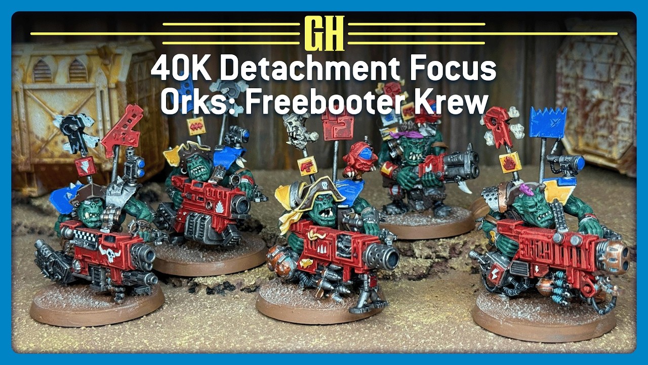 В центре внимания отряда Warhammer 40k - Орки: Команда пиратов
