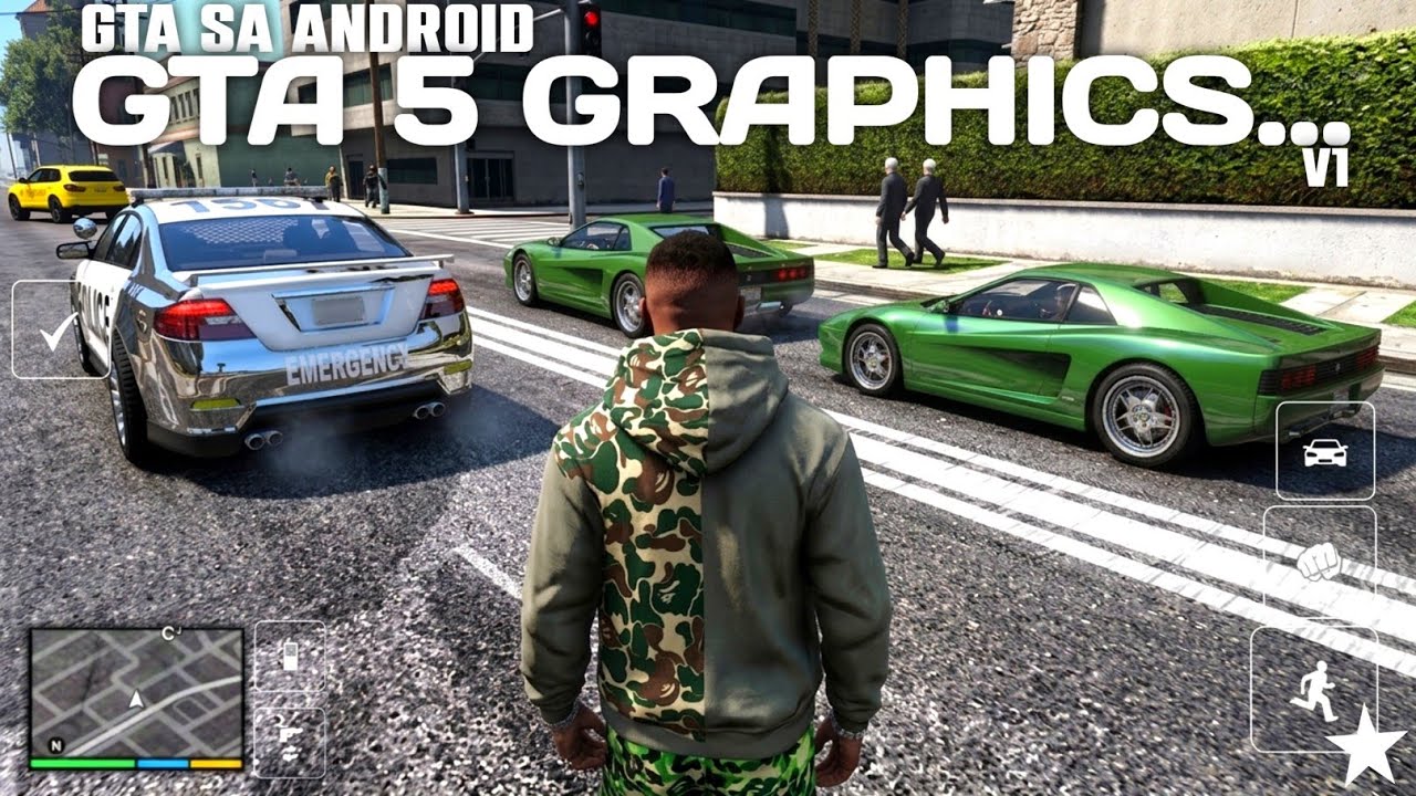 Графика GTA 5 на GTA SA Android — с пакетом модов GTA 6 Style