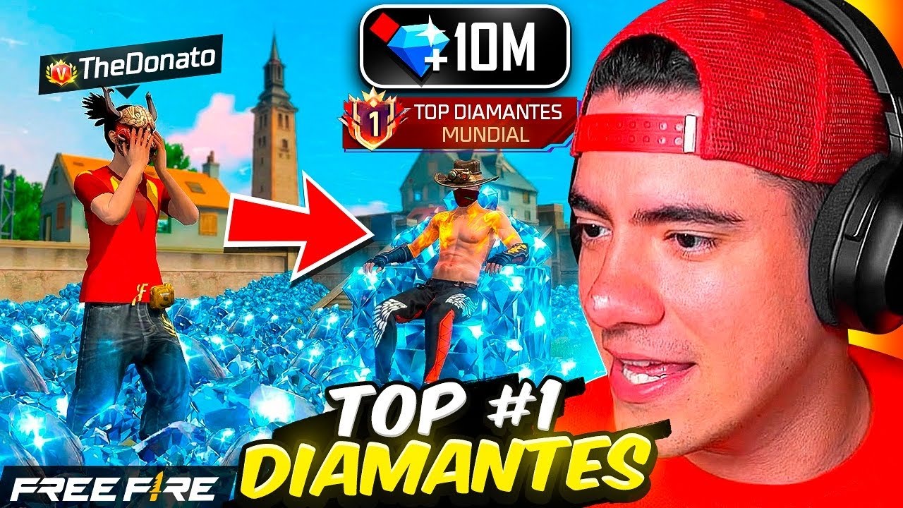 EMPAREJE CON EL TOP 1 DE RECARGA EN FREE FIRE 10 MILLONES DE DIAMANTES !! - TheDonato Live