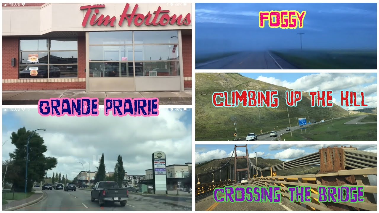 Went to Grande Prairie/Nag lunch / Nag Tim Hortons