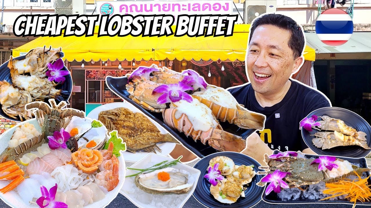 Best SEAFOOD Buffet with UNLIMITED LOBSTER 🇹🇭 Seafood Restaurant in Bangkok Thailand