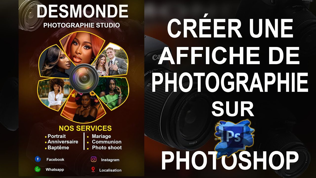 Comment Créer une Affiche de Photographie Facilement sur Photoshop - Tutoriel Détaillé