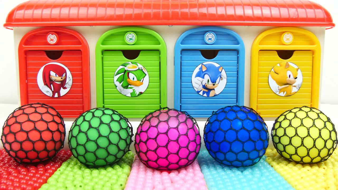 Satisfying Garage ASMR | Making 5 Net Balls on Rainbow Beads FROM Magic Crazyy Garage Mix Sound ASMR