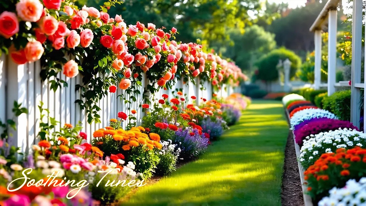 Relaxing Music for Healing + Flowers 🌿 Relieves Stress, Calm Anxiety & Depression, Deep Sleep, Stud