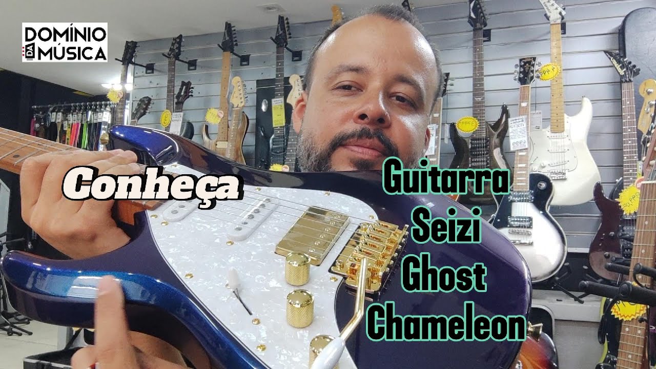 Conhaça a Guitarra Seizi Katana Ghost Chameleon Gold Lançamento