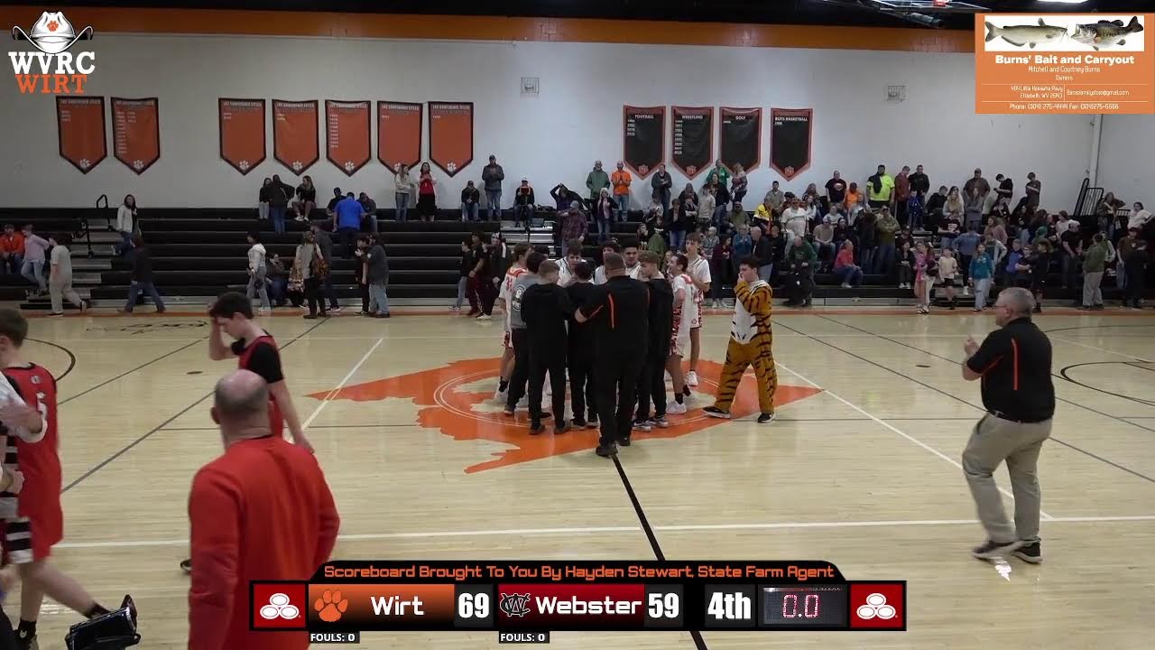 Wirt Co. vs. Webster Boys Basketball Game