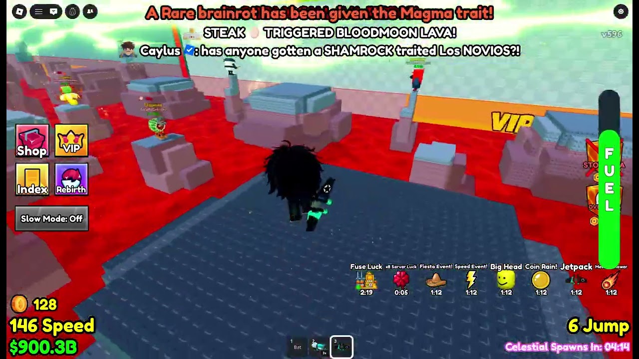 Survive  lava for brainrots ADMIN ABUSE Pt3