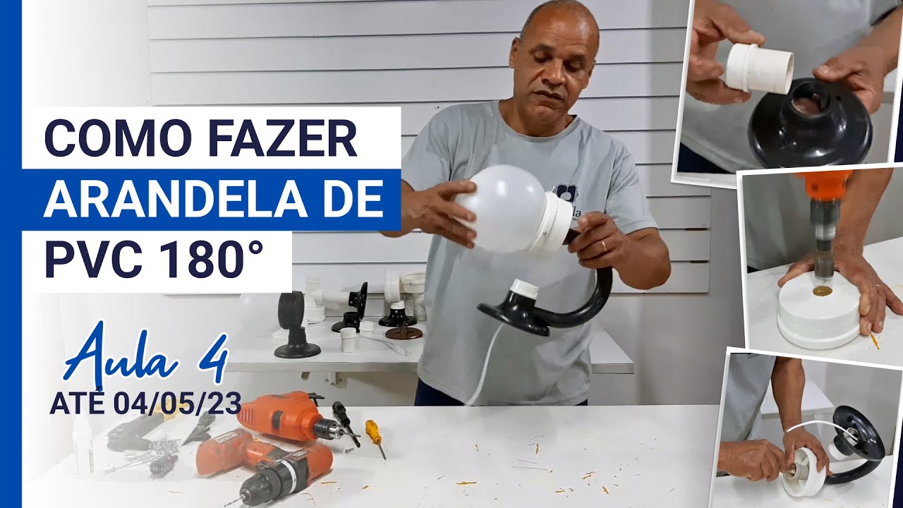 Como fazer uma arandela criativa com conexões de PVC