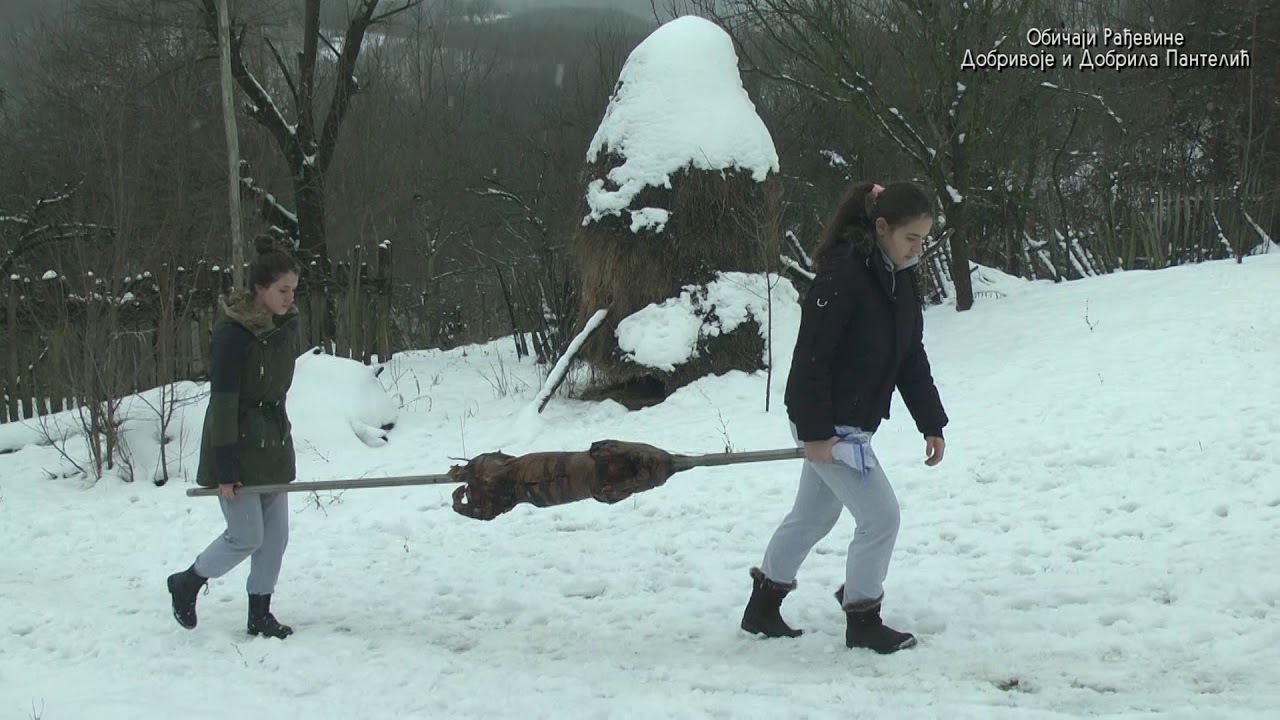 Badnji dan u Radjevini 2019. - Selo Donje Brezovice - Obicaji Radjevine