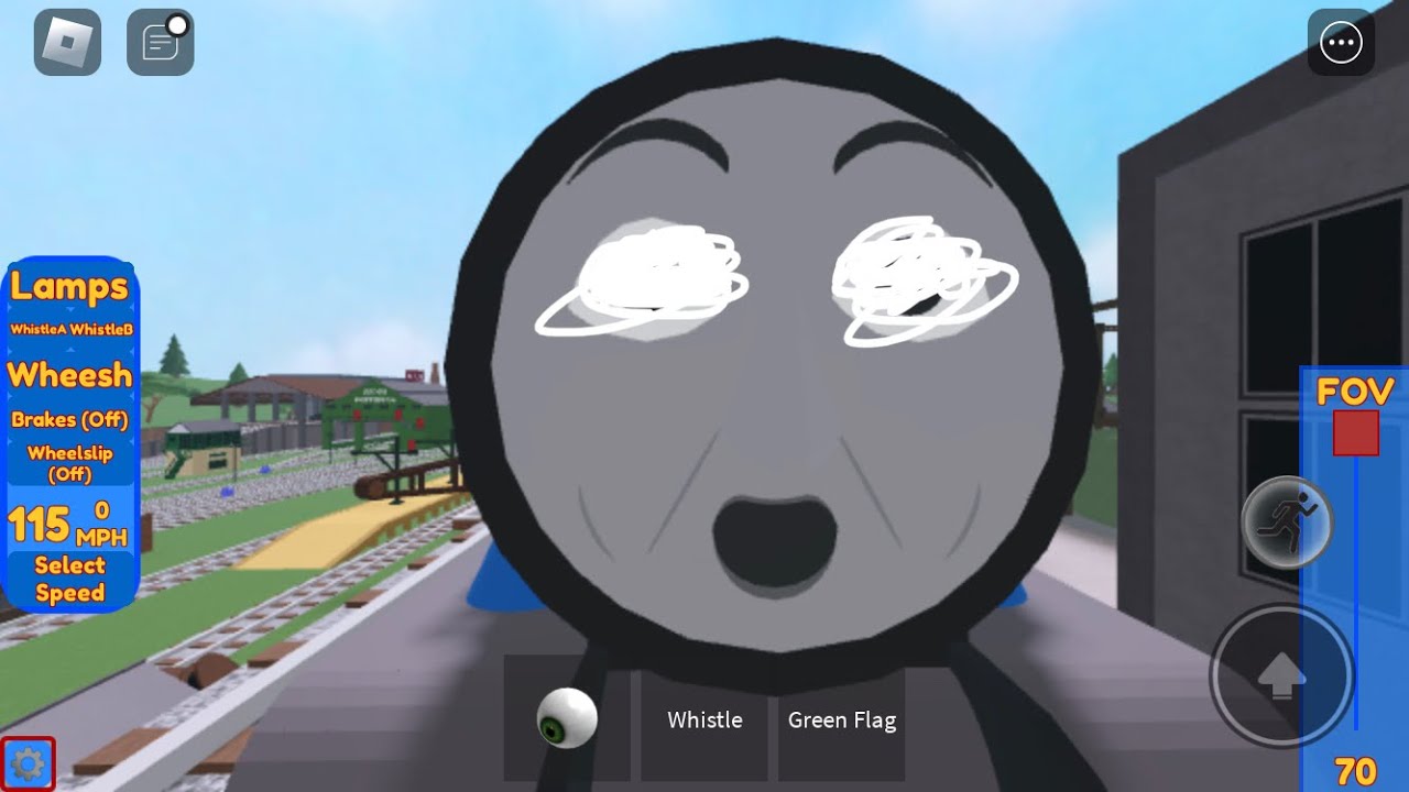 Gordon trying to scream