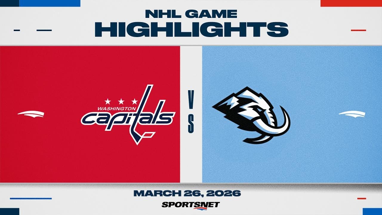 NHL Highlights | Capitals vs. Mammoth - March 26, 2026